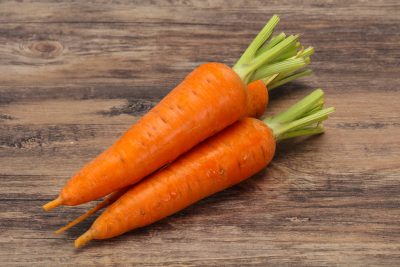 Section A: VEGETABLE CLASSES - A12 Three even length carrots