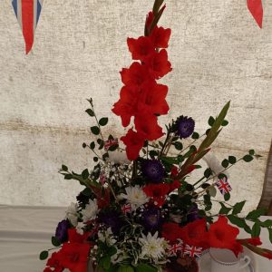 Section D: FLOWER ARRANGING CLASSES - D2 Cover a jam jar & fill with garden flowers